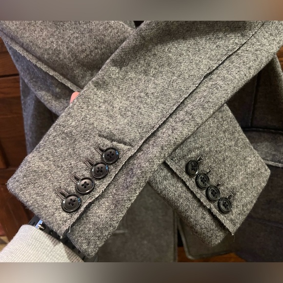 NWT Banana Republic Wool Blend Textured Boyfriend Blazer Sz 8P - Picture 10 of 14